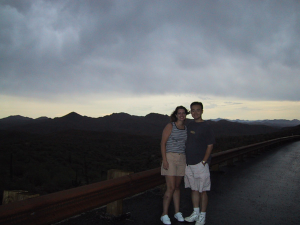 Vegas Grand Canyon 009 - Kathie Ryan in storm