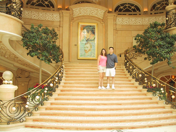 Vegas Grand Canyon 039 - Ryan Kathie Bellagio Staircase